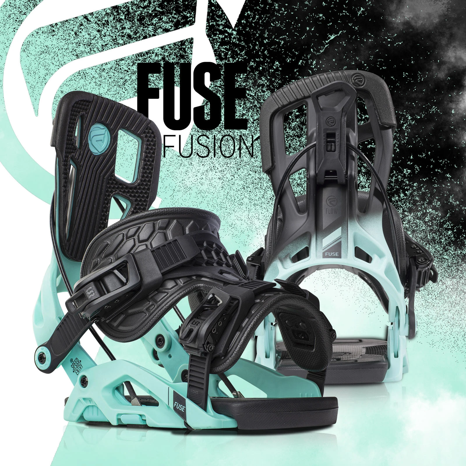 Flow Binding Co. Flow Fuse Fusion Bindingen Black Aqua - Afbeelding 5