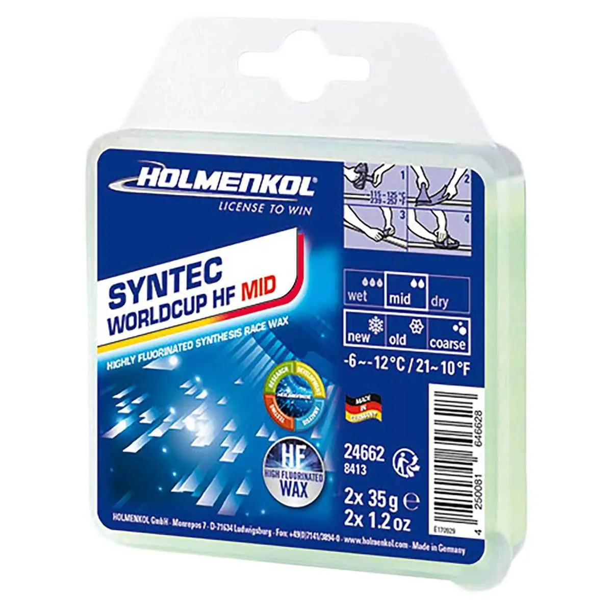 Holmenkol Syntec WorldCup HF 2.0 Mid 2x35 Gram