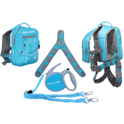 Mdxone Snowboard- En Skiharnas Voor Kinderen Aqua Blauw