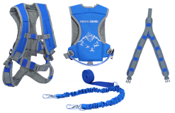 Mdxone OX Snowboard- En Skiharnas Voor Kinderen Blauw