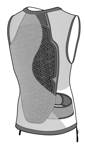 Amplifi Reactor Waistcoat Junior Rugbeschermer - Afbeelding 4